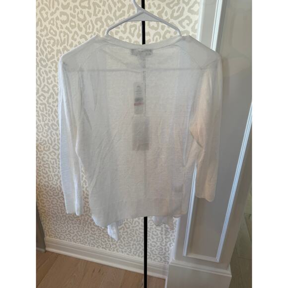 Tommy Bahama Women's White Addison Beach Linen Blend Cardigan Size S - Picture 6 of 9